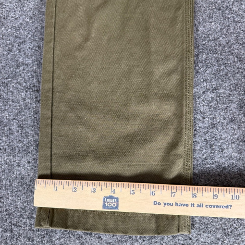 Vans Chino Pants Mens 32x29 Olive Green Skate Casual Straight Leg Cotton Stretch - Picture 9 of 10